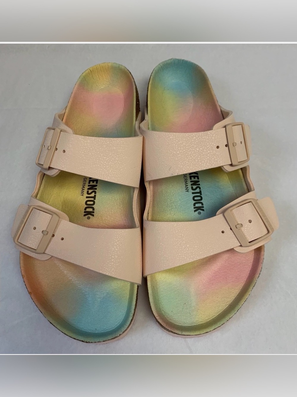 Birkenstock Womens Arizona EVA Sandals - Light rose / Tie Dye - Picture 2 of 9